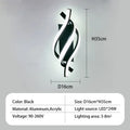 Moderne LED Wandlamp – Gebogen Spiraal Ontwerp Wandlamp voor Woonkamer, Slaapkamer, Gang en Thuisdecor