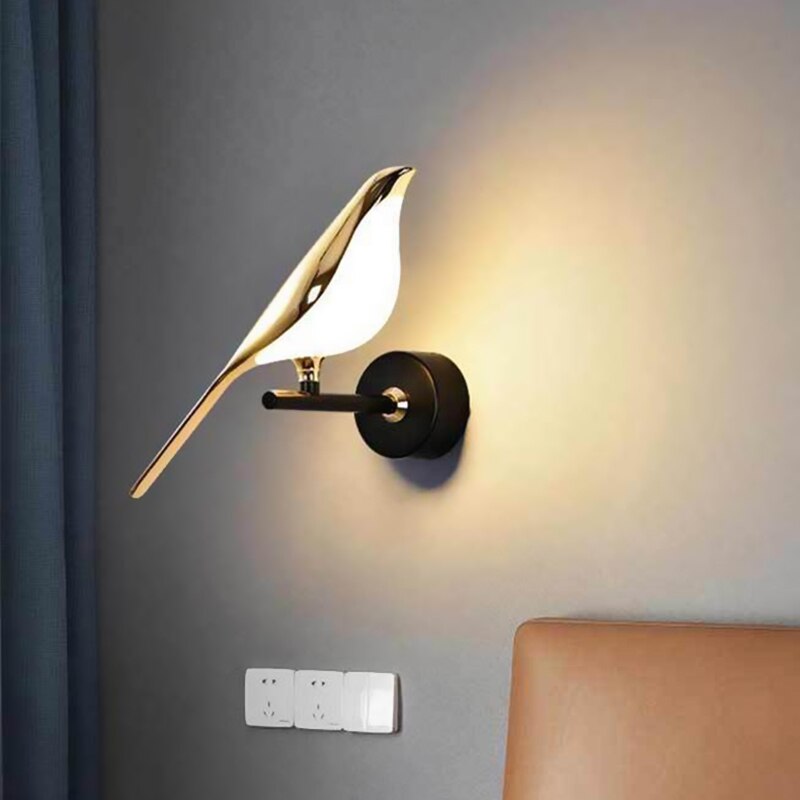Moderne Scandinavische Wand Vogel Lamp