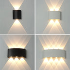Lichaamsbewegingssensor Wandlamp Waterdicht Buitenshuis LED Wandlamp Op Neer Glanzende Lampen Tuin Yard Inductie Gang Wandlamp