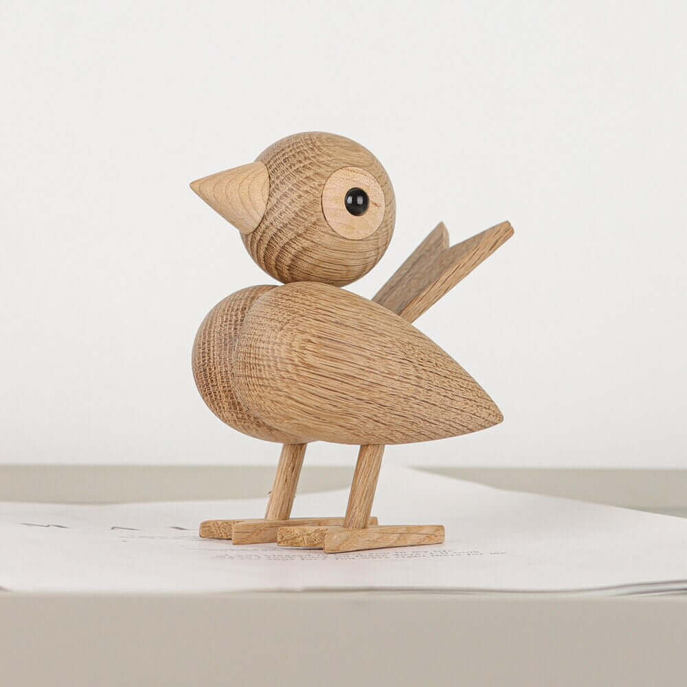 Een klein vogeltje vertelde me, Nordic houten ornament