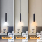 Moderne LED Hanglamp – Slanke Cilindervormige Hanglamp voor Keuken, Woonkamer en Slaapkamer Decor