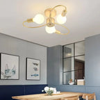 Moderne LED Plafondlampen - Industriële IJzer Zwart/Gouden Nordic Minimalistisch