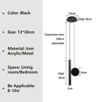 Moderne LED Hanglamp – Verstelbare Kabel voor Slaapkamer, Woonkamer en Studiekamer