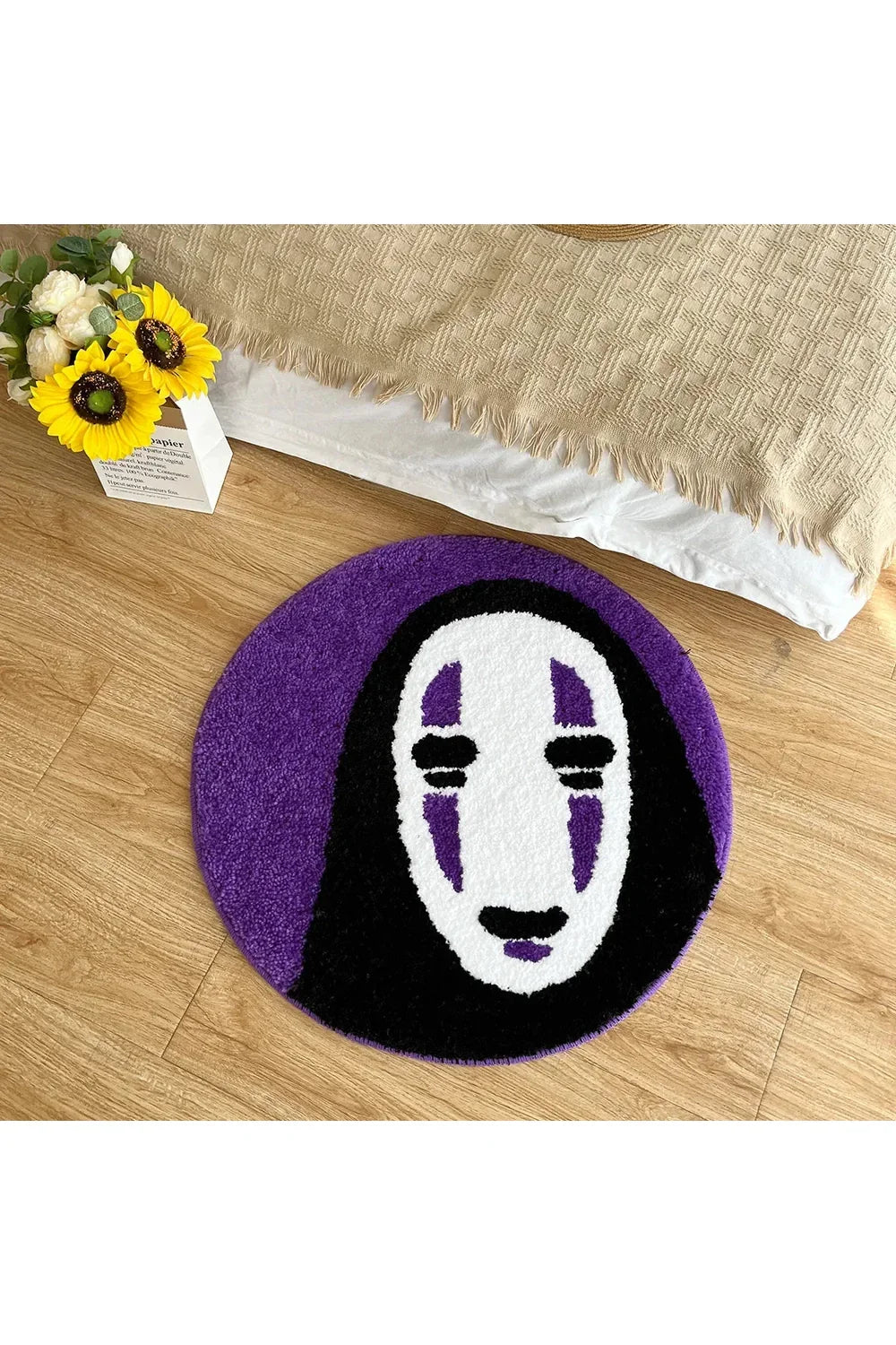 Face Zachte Ronde Vloerkleed