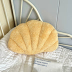 Pastel Shell Kussen – Fluffy Bouclé Pluche Kussen | Troscana