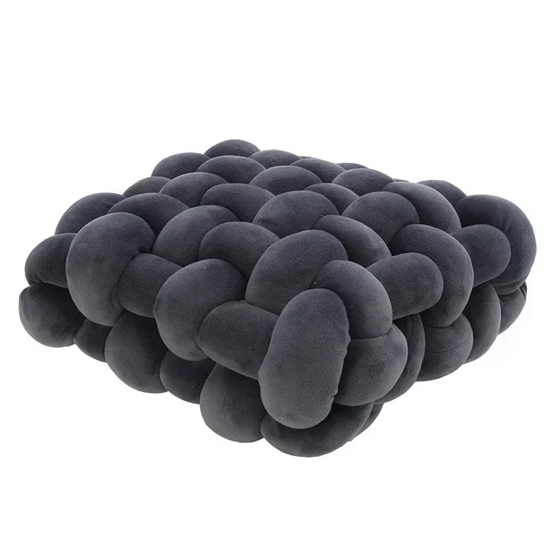 Chunky Woven Knot Cushion | Troscana