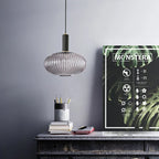 Moderne Nordic Glazen Hanglamp – Enkel Hoofds LED Hanglamp voor Eetkamer, Slaapkamer, Café en Studie – Wit, Groen, Cognac & Meer