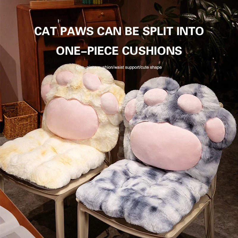 Cozy Cat Paw Pluche Zitkussen