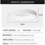 Moderne Macaron LED Plafondlamp – Verstelbaar Circulair Ontwerp met Afstandsbediening Dimming voor Slaapkamer, Woonkamer en Gang