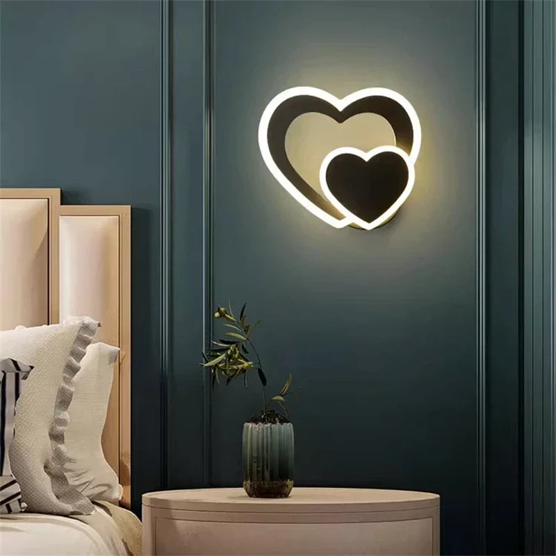 Moderne LED Hartvormige Wandlamp