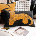 Luxe Geborduurde Decoratieve Kussen met Paardprint voor Bank en Woonkamer