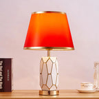 Amerikaanse Keramische Tafel Lamp - Eenvoudige Moderne Slaapkamer Nachtkast Lamp voor Woonkamer, Warme Bruiloft Kamer Decoratieve Lamp