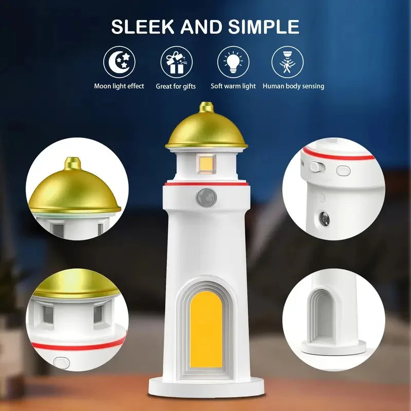 Moon Harbor Lighthouse Nachtlamp