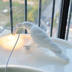 Moderne Lucky Bird Tafellamp – Creatief Houten Dier Ontwerp voor Slaapkamer en Woonkamer