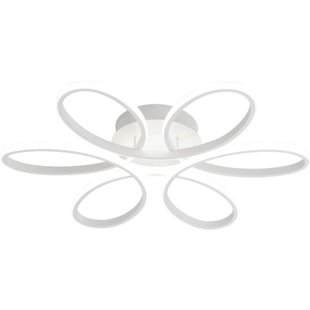 Moderne LED Bloem Plafondlamp | 12W Driekleurige Opbouwlamp voor Woonkamer, Gang, Slaapkamer, en Meer