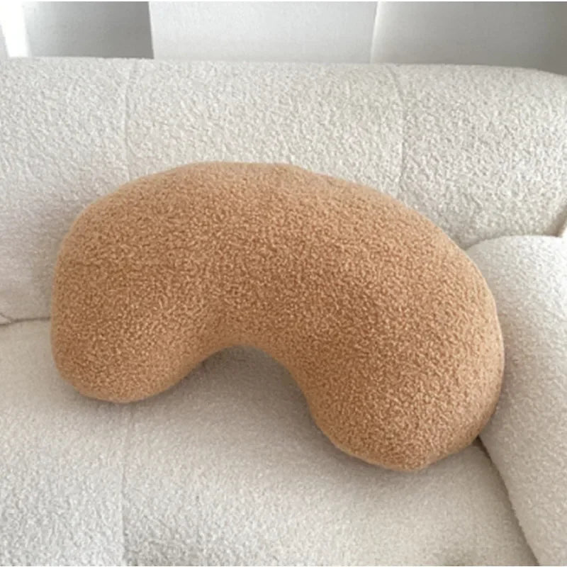 Nordic Bouclé Abstract Kussen – Minimalistisch Pluche Kussen | Troscana