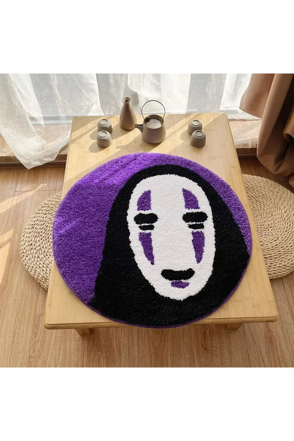 Face Zachte Ronde Vloerkleed