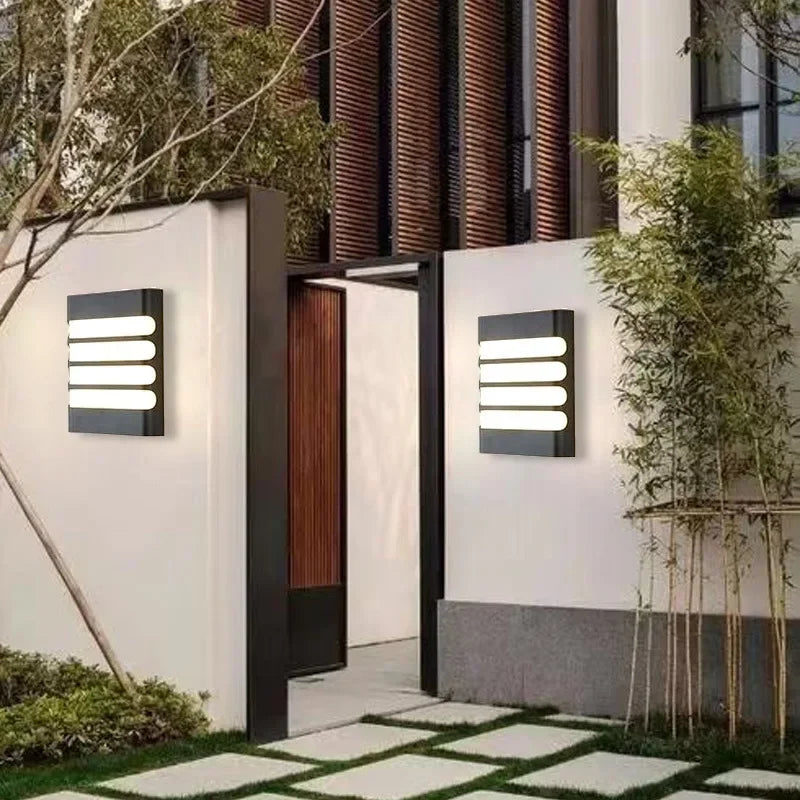Moderne LED Buiten Wandlamp – Waterdichte Tuinwandlamp, Wandverlichting voor Gang, Balkon en Ingang Decor