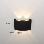 Lichaamsbewegingssensor Wandlamp Waterdicht Buitenshuis LED Wandlamp Op Neer Glanzende Lampen Tuin Yard Inductie Gang Wandlamp