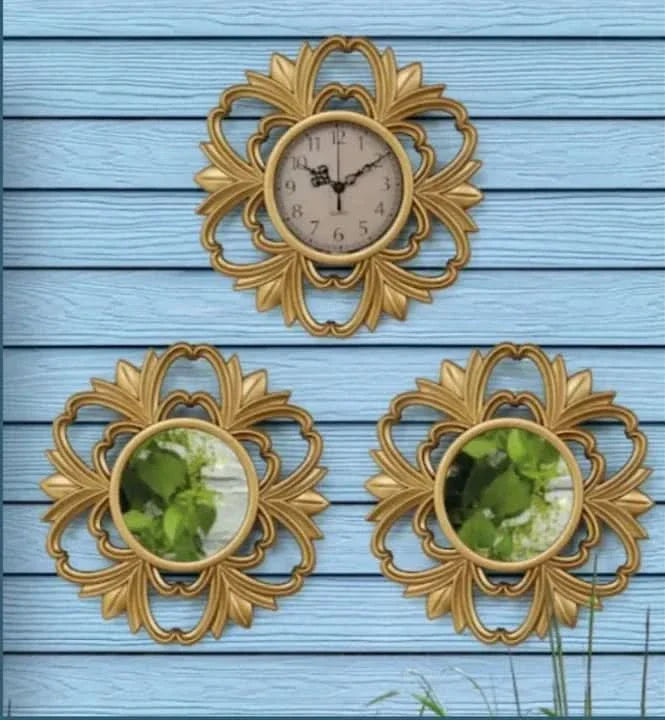 Troscana | Lena - Luxe Horloge en Spiegel Set
