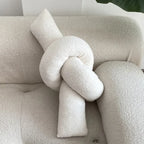 Nordic Bouclé Abstract Kussen – Minimalistisch Pluche Kussen | Troscana