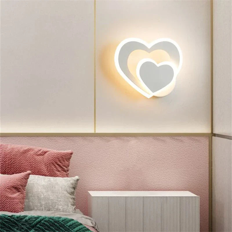 Moderne LED Hartvormige Wandlamp