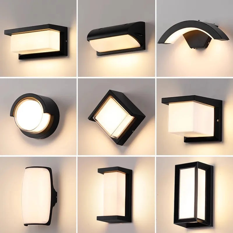 Moderne LED Buiten Wandlamp met Bewegingssensor - Waterdichte Verluchte Verlichting, Buitenverlichting Fixture