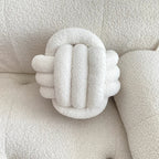 Nordic Bouclé Abstract Kussen – Minimalistisch Pluche Kussen | Troscana