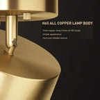 Moderne LED Plafondlamp - Nordic Koperen Design voor Slaapkamer, Woonkamer, Eetkamer en Gang