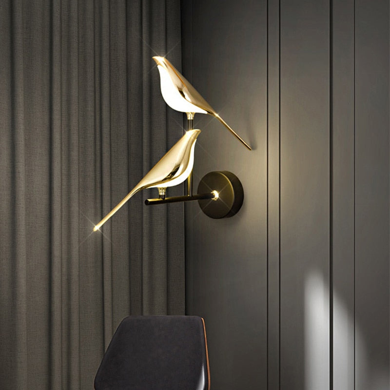 Moderne Scandinavische Wand Vogel Lamp