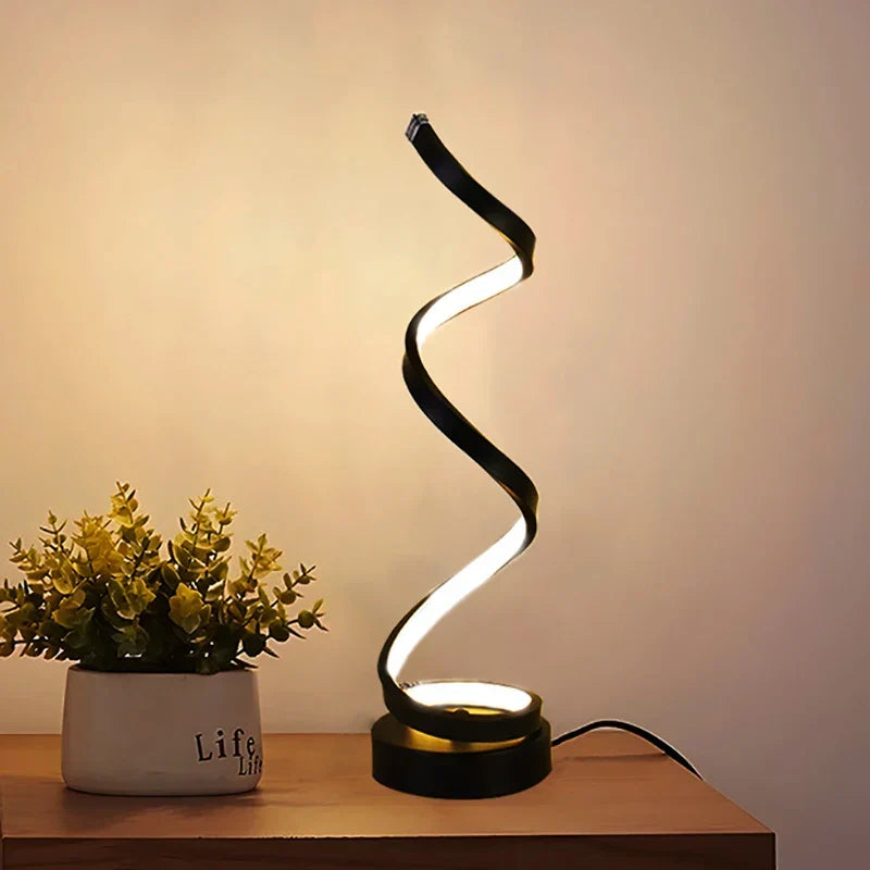Moderne LED Tafel Lamp – Snake Eye Bescherming Bureau Lamp voor Slaapkamer, Woonkamer, Kantoor en Studie