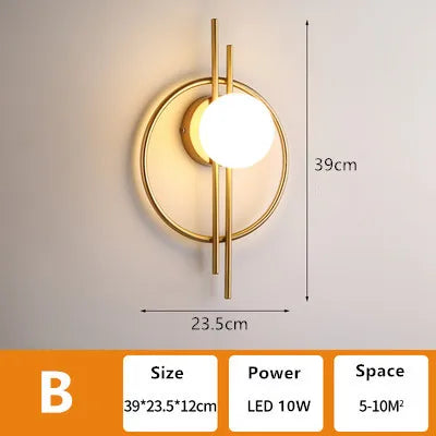 Licht Luxe Moderne Wandlamp voor Woonkamer en Slaapkamer