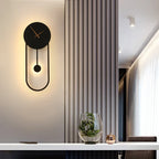 Moderne LED Klok Wandlamp - Stijlvolle Wandgemonteerde Verlichting voor Slaapkamer, Woonkamer en Huishouddecoratie