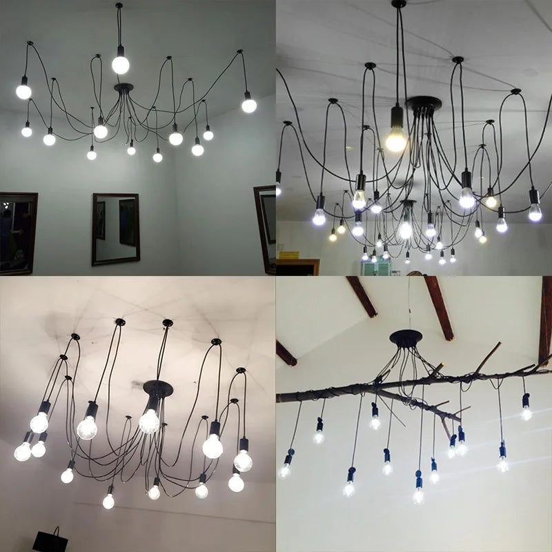 DIY Hanglampen: Moderne Retro Kroonluchter voor Stijlvolle Thuisdecoratie