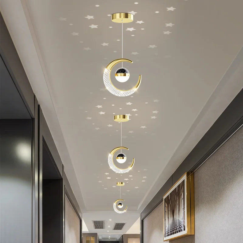 Home Decor Gangpad Aisle Plafondlamp - Sterrenachtige Sfeer LED Plafond Hanglamp