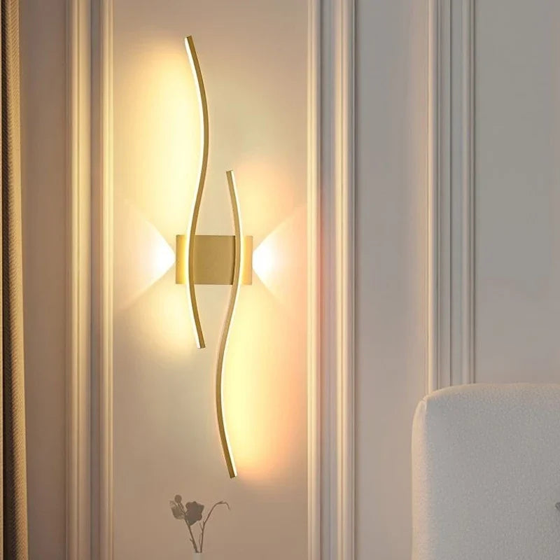 Moderne Minimalistische LED Strip Wandlamp – Dimbare Wandlamp voor Woonkamer, Slaapkamer, Restaurant en Badkamer