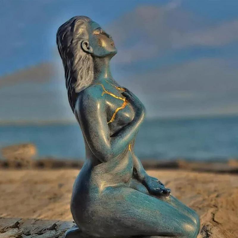 Genezing Godin Sculptuur: Hars abstract