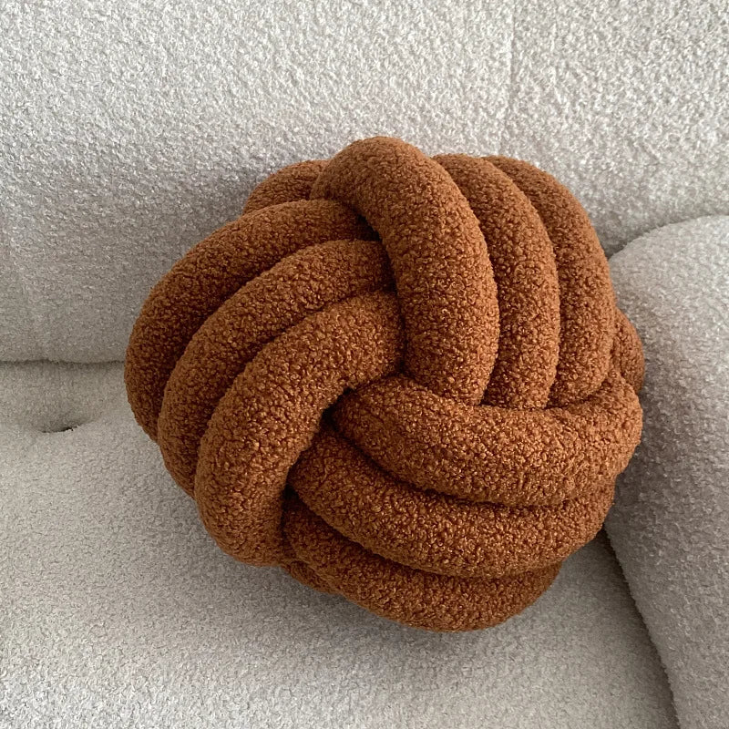 Nordic Bouclé Abstract Kussen – Minimalistisch Pluche Kussen | Troscana