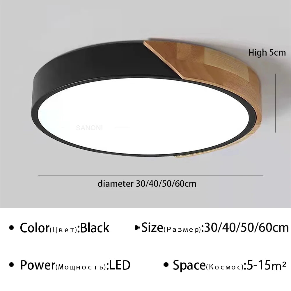 Moderne LED Plafondlamp Macaron Kandelaar