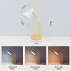 Artistieke Paddenstoelvormige Houten Bureau Lamp: Verlicht Je Ruimte met Stijl