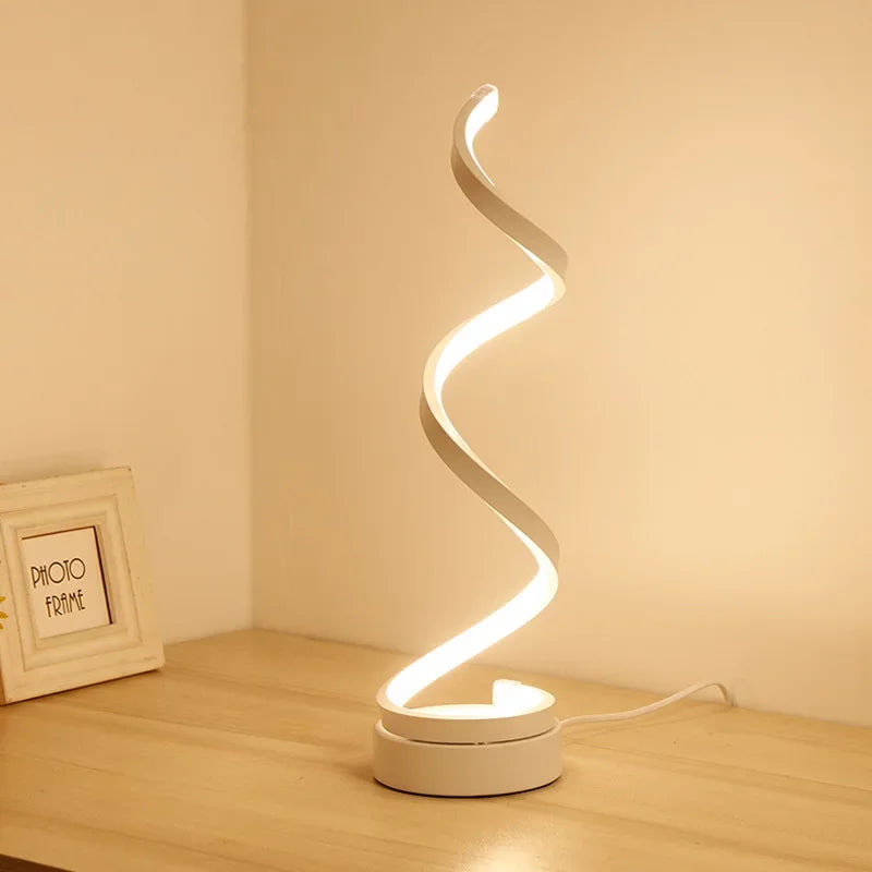 Moderne LED Tafel Lamp – Snake Eye Bescherming Bureau Lamp voor Slaapkamer, Woonkamer, Kantoor en Studie