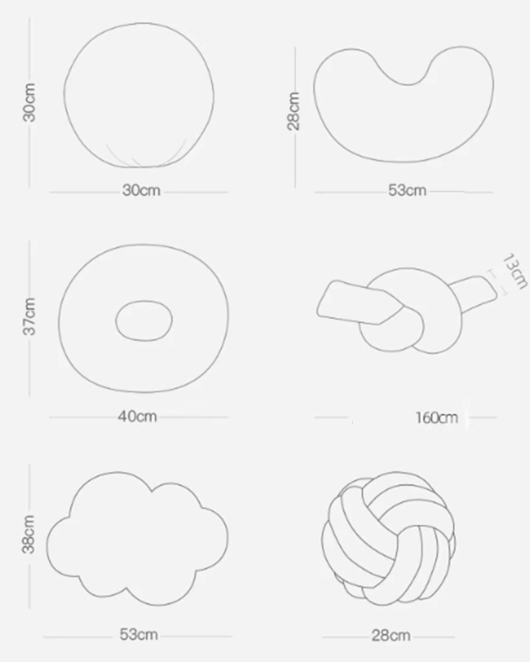Nordic Bouclé Abstract Kussen – Minimalistisch Pluche Kussen | Troscana