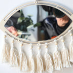 Troscana | Boho Macrame Oog Spiegel Wanddecoratie