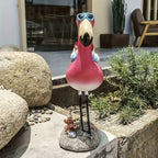 Flamingo ontspannende tuin gnoom beeld
