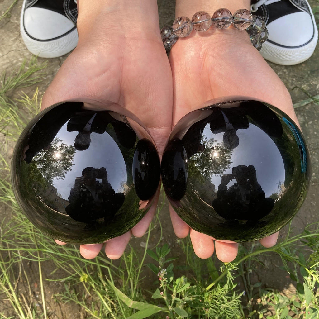 Obsidiaanse Kristallen Bal Decoratie