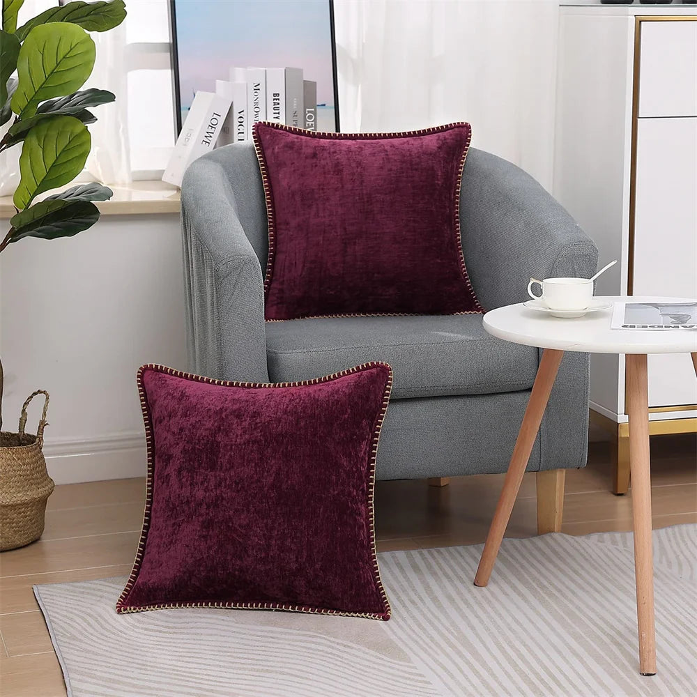 Zachte Chenille Velvet Kussensloop