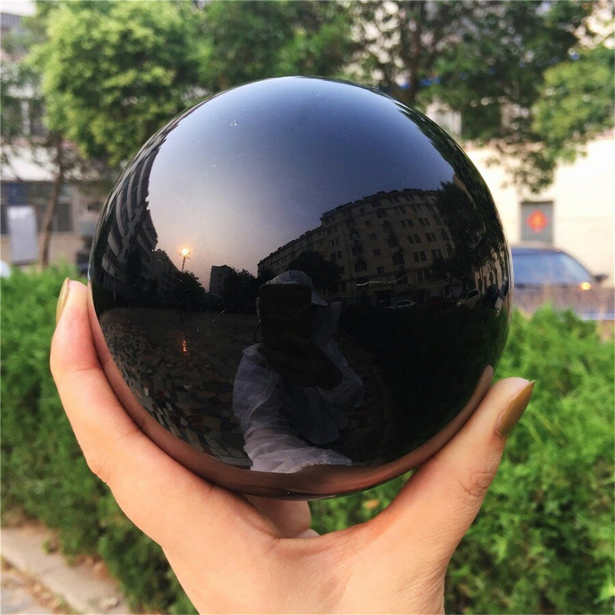 Obsidiaanse Kristallen Bal Decoratie