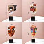 Abstract Pop Art Gezicht Thuis Sculptuur