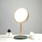 Natuurlijke Marmeren 360 Roterende Make-up Vanity Spiegel