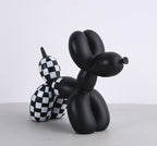 Zwart witte ballonnenhond